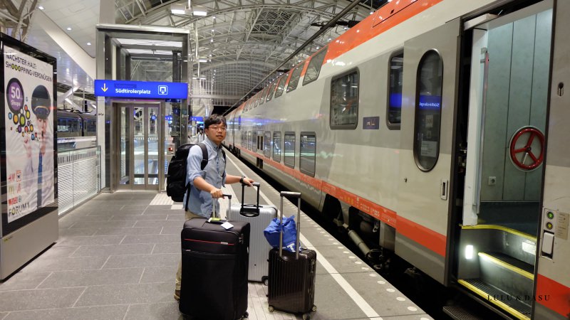 蘇黎世到薩爾斯堡雙人臥鋪｜用火車通行證坐火車遊歐洲超方便｜臥鋪含早餐