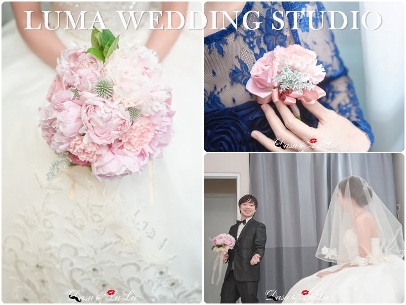 【婚禮】新娘捧花‧胸花‧伴娘捧花 婚禮花藝設計！LUMA WEDDING STUDIO @LULUDASU 繽紛真實